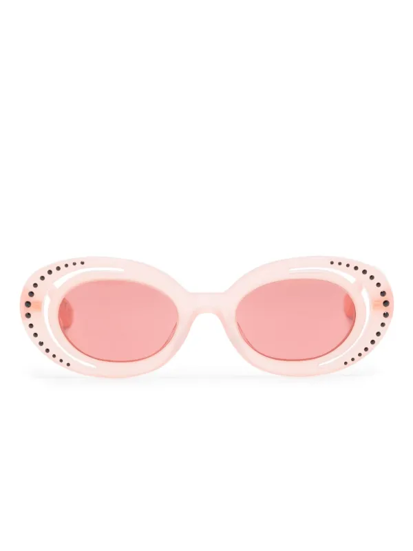 Marni Eyewear crystal-embellished round-frame Sunglasses  display picture 2