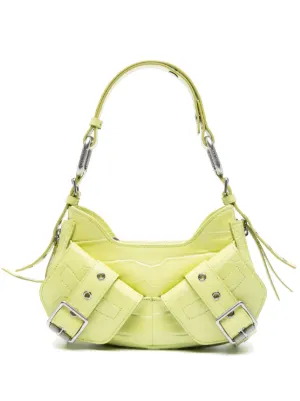BIASIA Y2K Small Leather Shoulder Bag | Green | FARFETCH