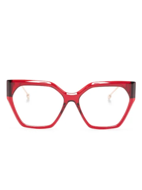 Philipp Plein Eyewear lentes con armazón cuadrada y placa del logo