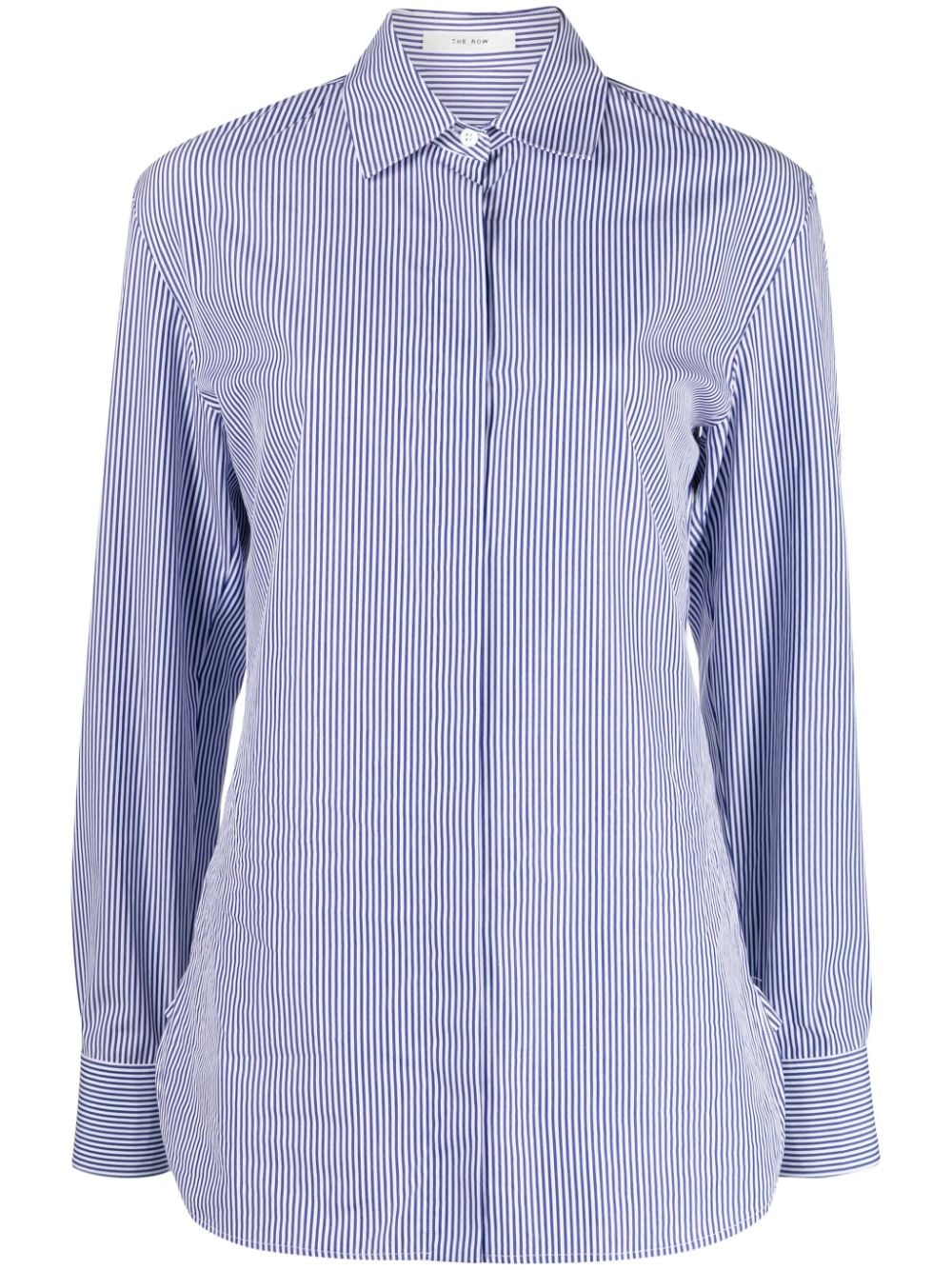 The Row Gestreepte blouse Blauw