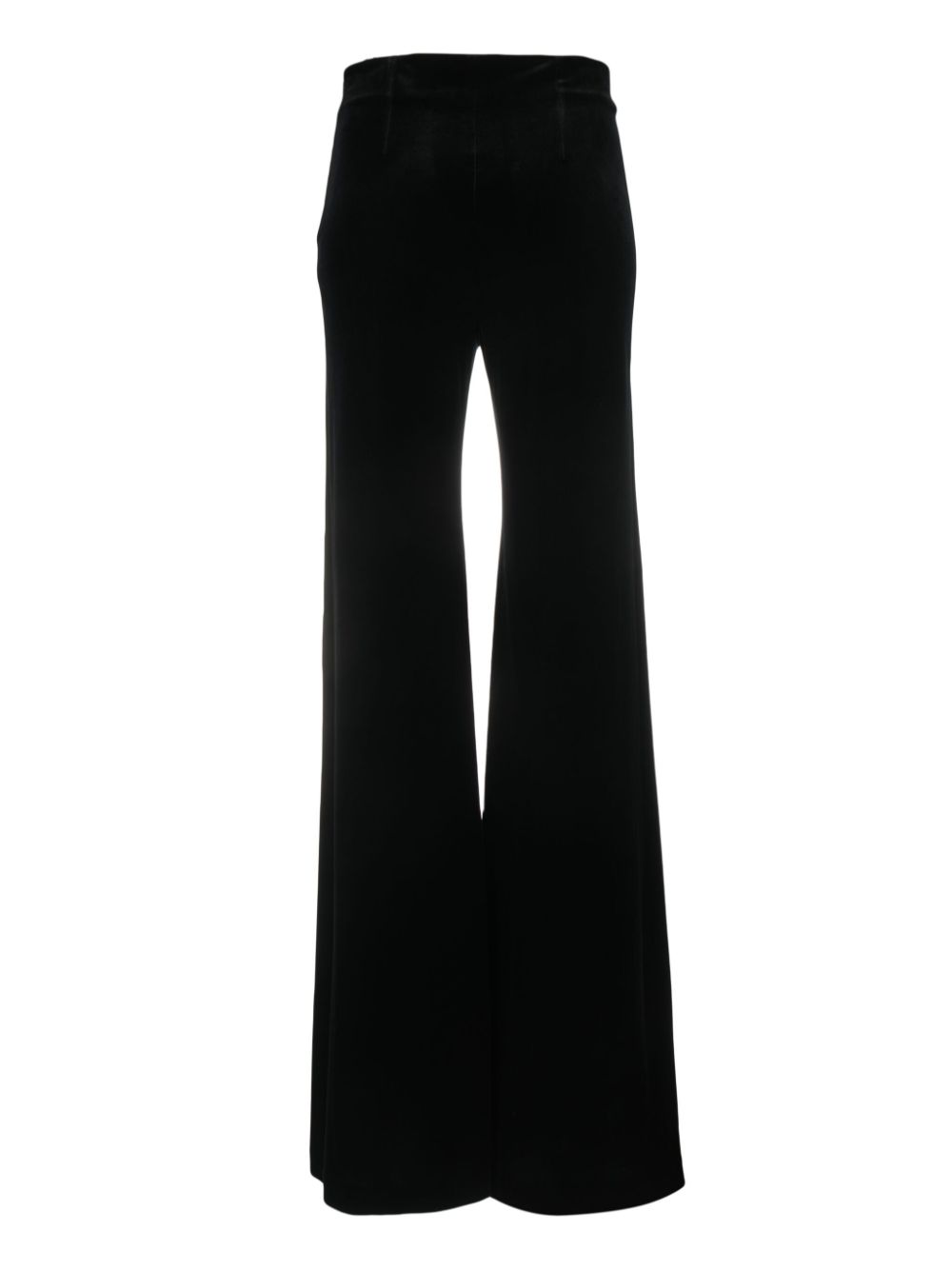 Galvan London wide-leg velvet trousers - Zwart