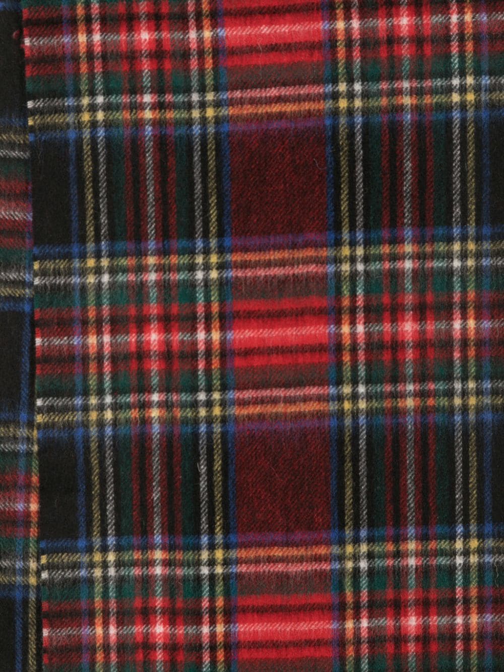 Barbour check-pattern wool-blend scarf - Rood
