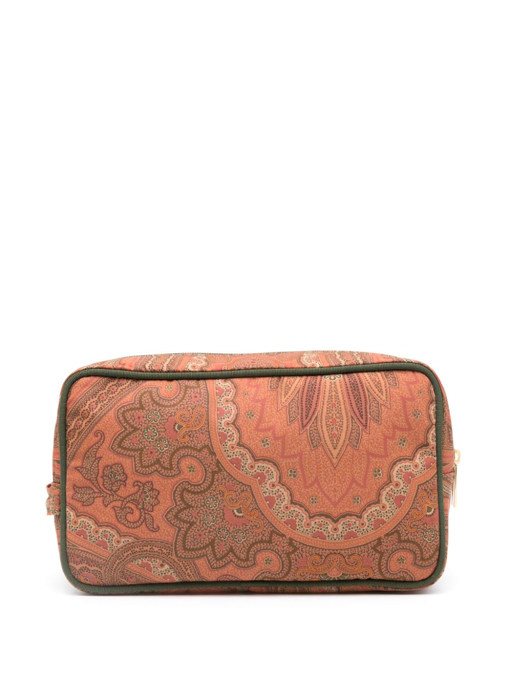 ETRO logo-patch paisley-print makeup bag - Bruin