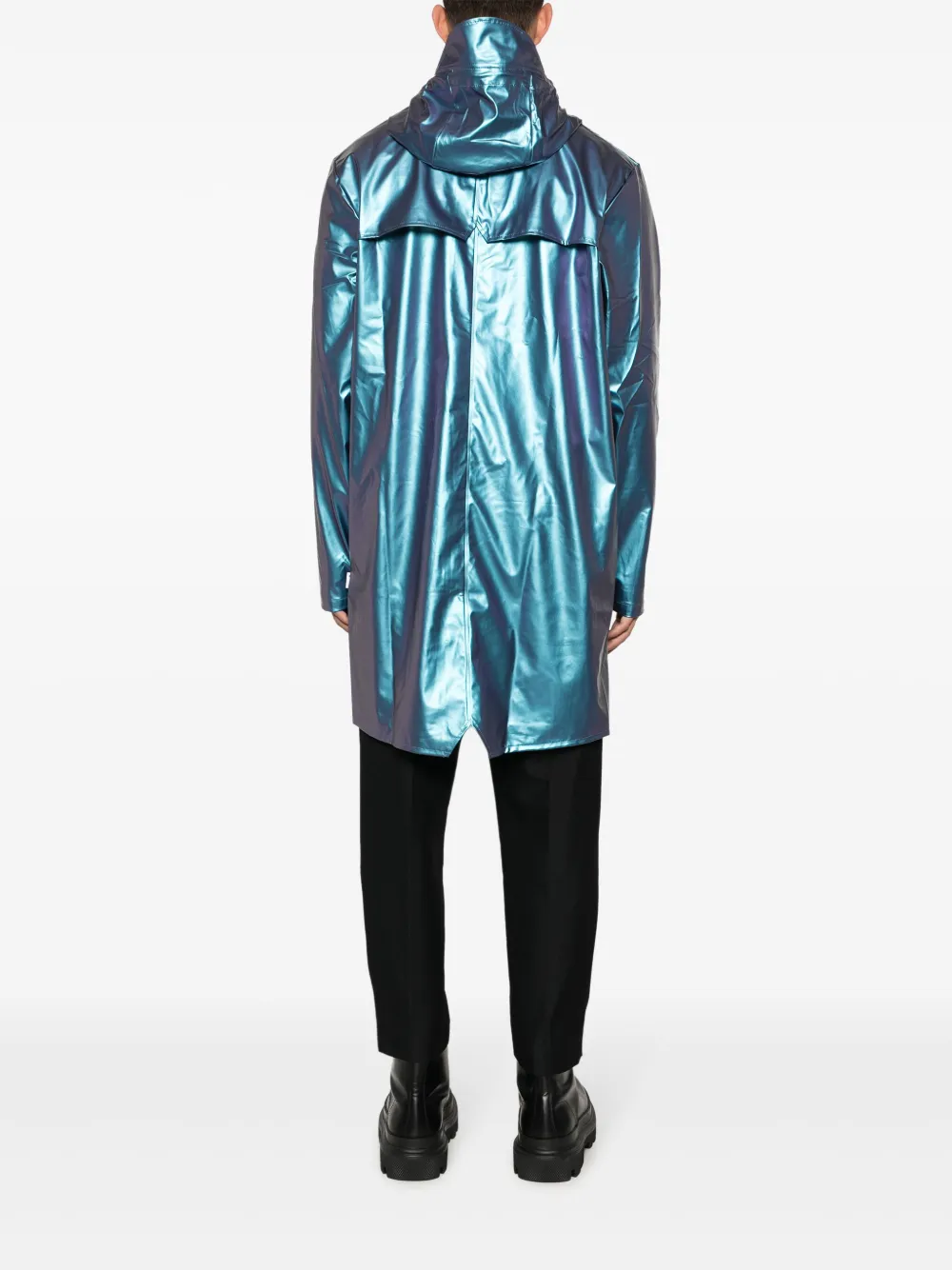 Rains Metallic jack Blauw