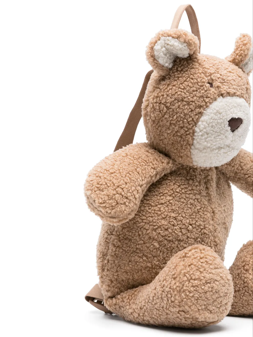 Il Gufo Teddy bear fleece backpack - Bruin
