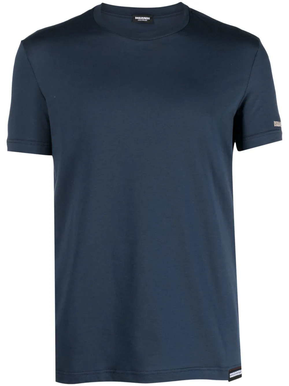 Dsquared2 logo-print cotton T-Shirt Blauw