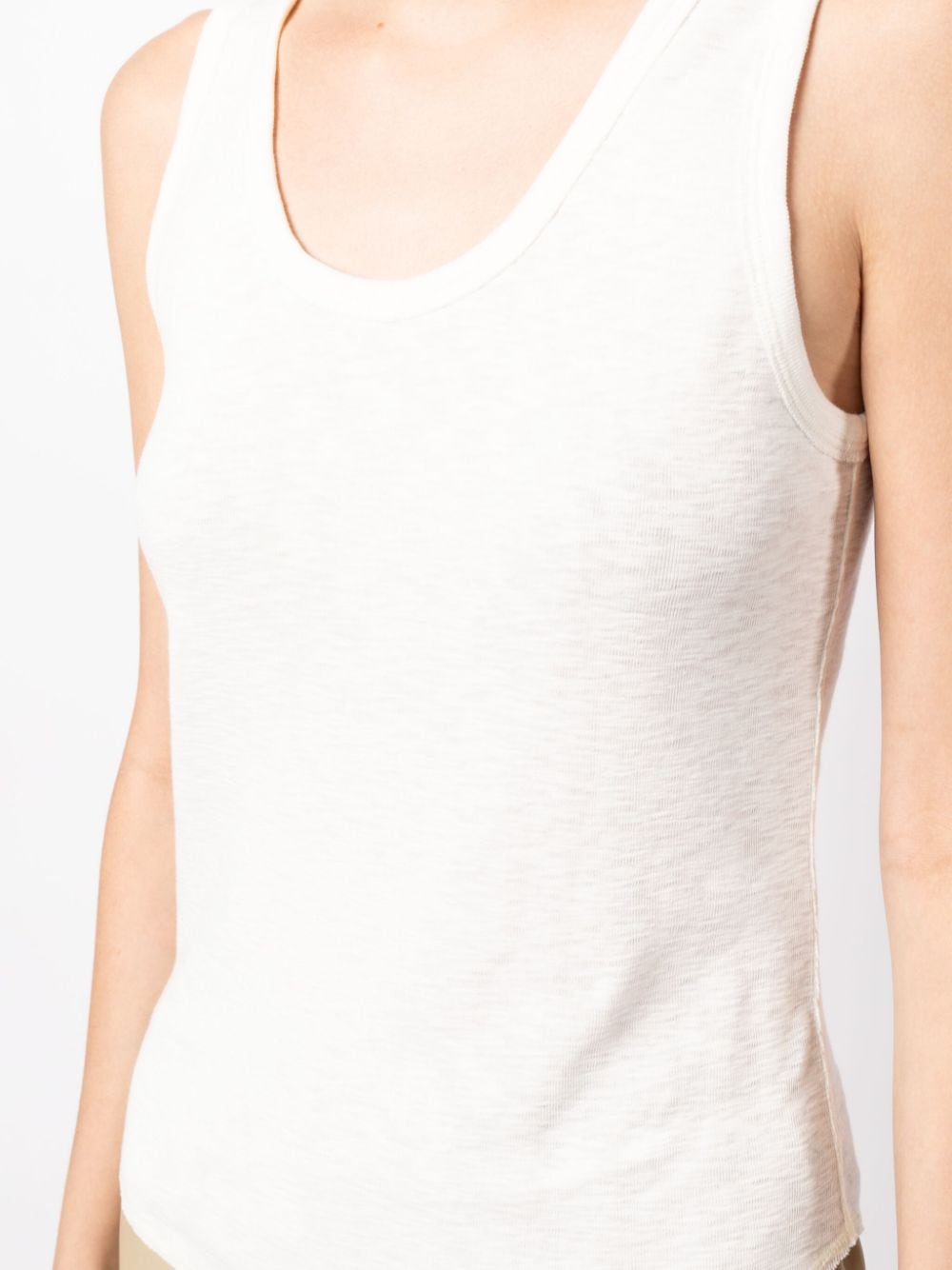 Shop Goodious Scoop-neck Tank Top In White