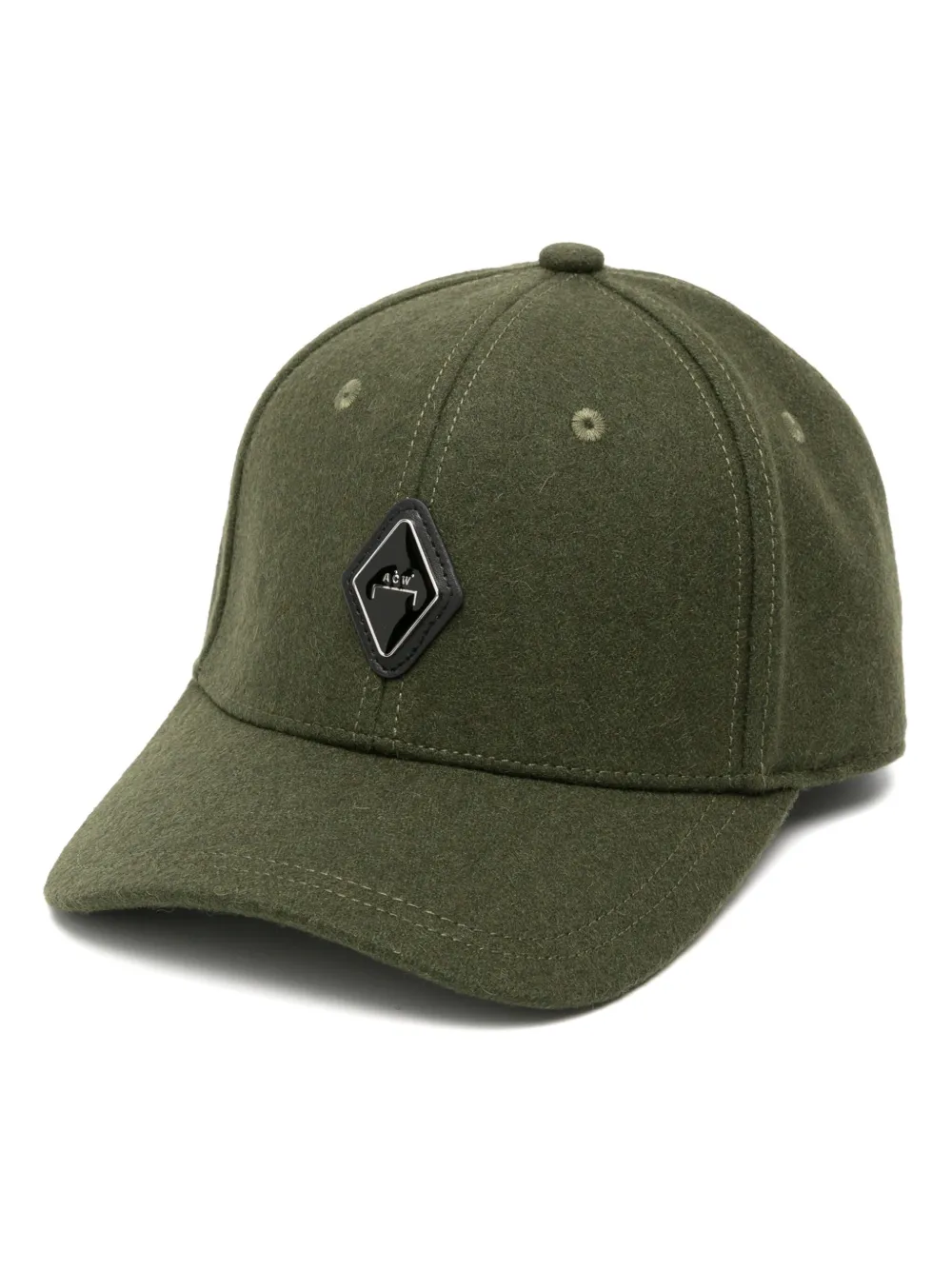 A-COLD-WALL* logo-appliqué felted cap - Green