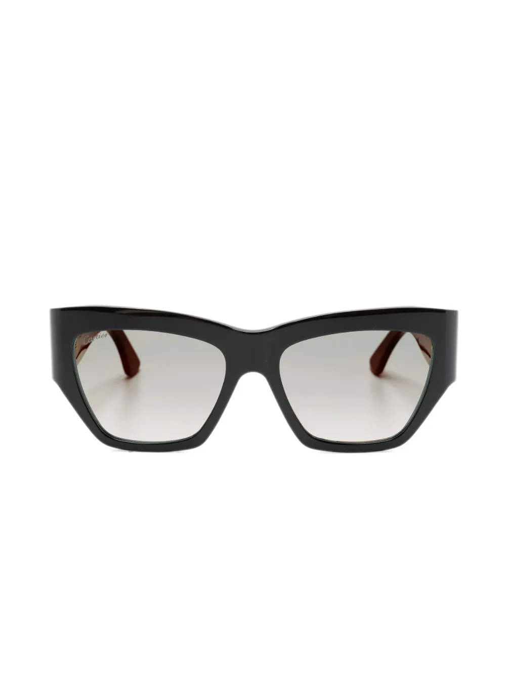 Cartier Eyewear logo-embossed cat-eye suglasses - Nero