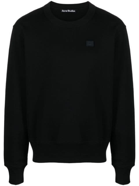 Acne Studios sweatshirt i jersey med logoapplikation