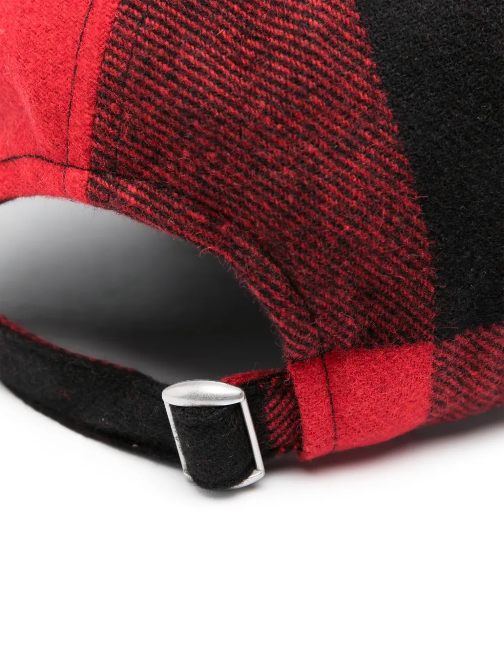 Woolrich Geruite honkbalpet Rood