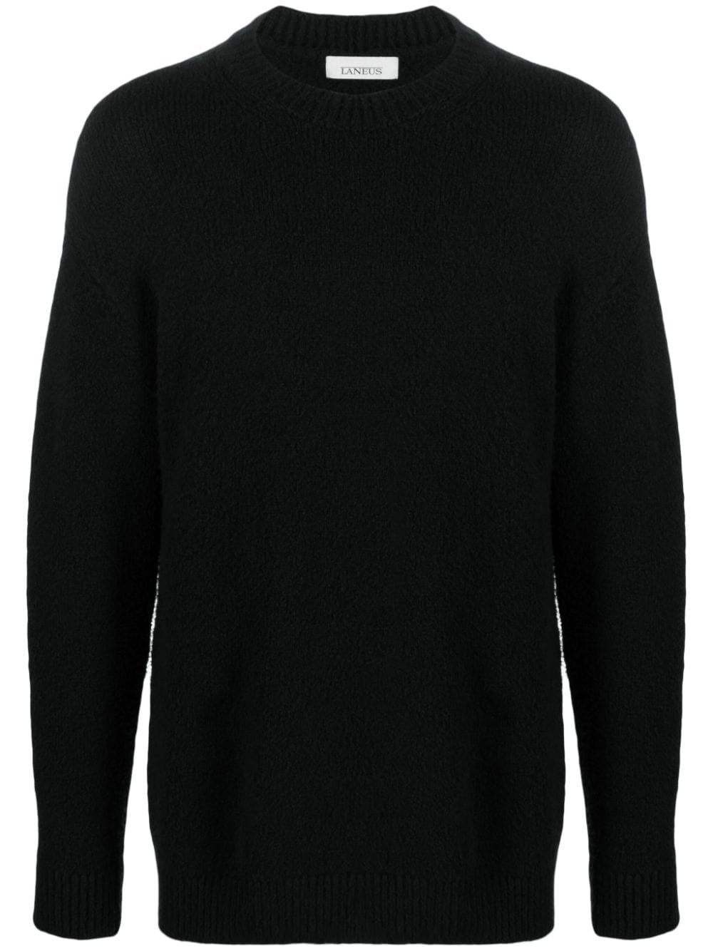 Laneus drop-shoulder textured jumper - Schwarz