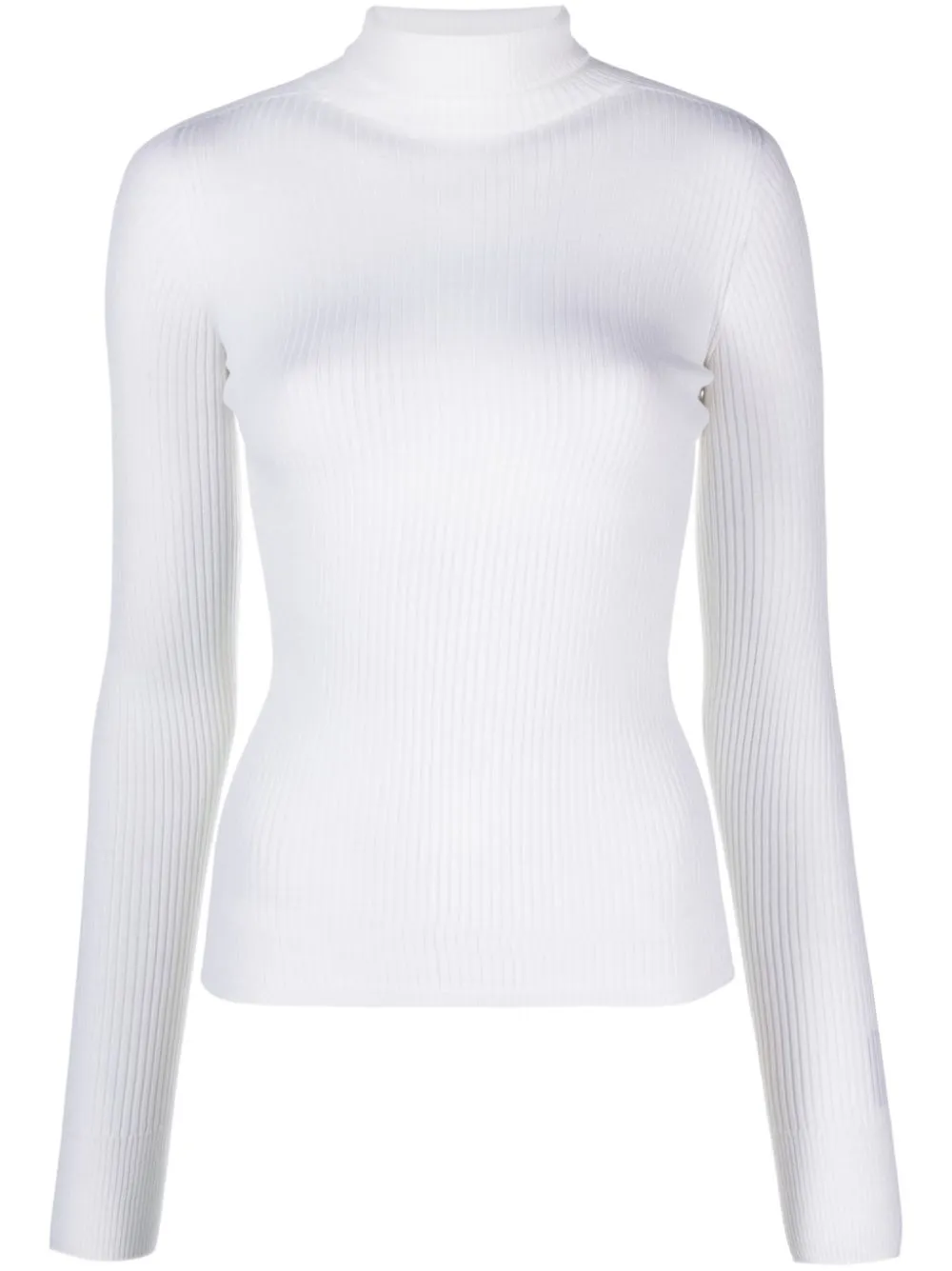 Sportmax Flavia Turtleneck Long-sleeved Jumper In White