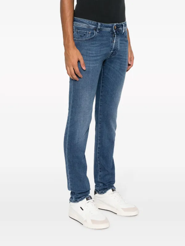 Mens slim outlet fit tapered jeans