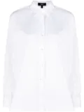 Theory long-sleeve cotton-blend shirt - White