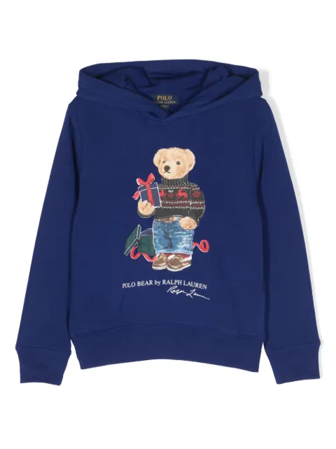 POLO RALPH LAUREN KIDS Polo Pony jersey fleece hoodie