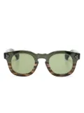 Lesca round-frame two-tone sunglasses - Green