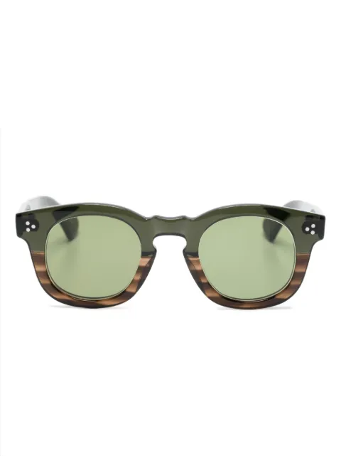 Lesca round-frame two-tone sunglasses 