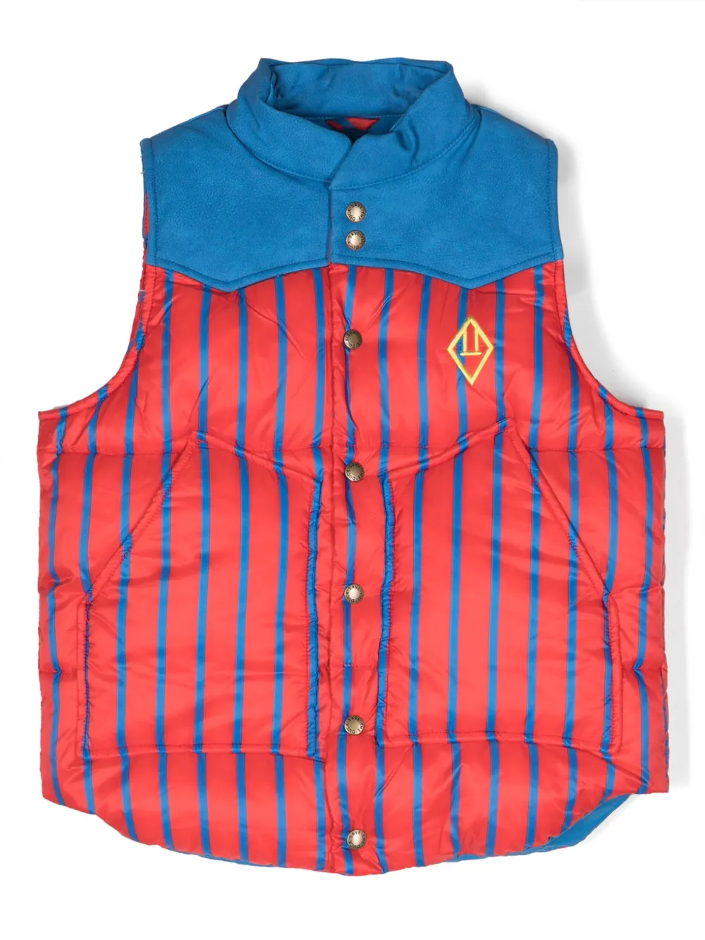 Save The Duck Kids striped padded gilet Rood