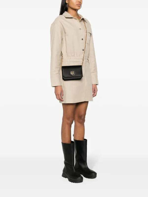 Ralph Lauren Collection RL 888 Leather Crossbody Bag | Black