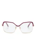 Marni Eyewear square-frame two-tone glasses - Red