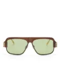 Marni Eyewear tinted pilot-frame sunglasses - Brown