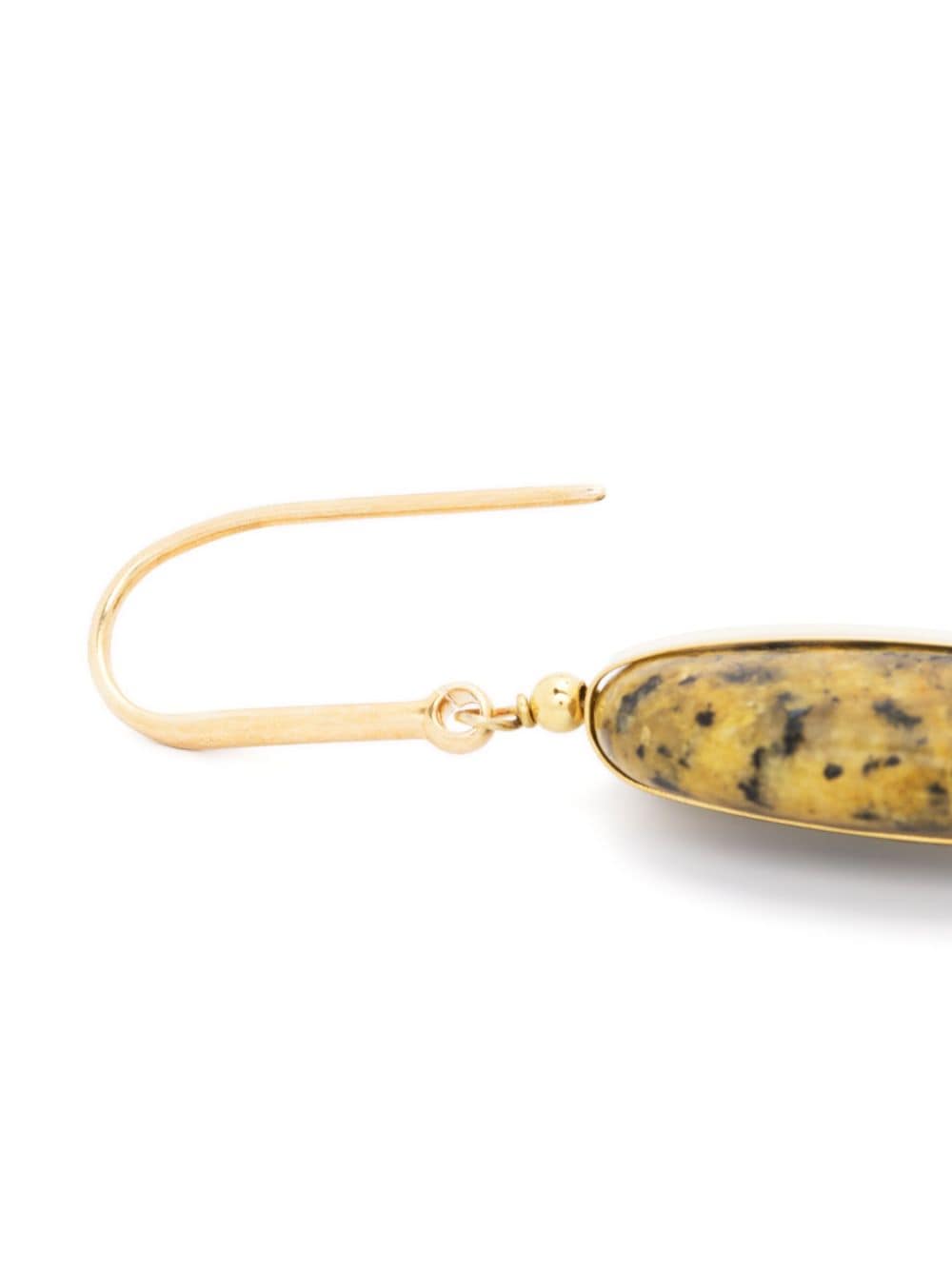 Shop Isabel Marant Gemstone-embellished Drop Earrings In Yellow