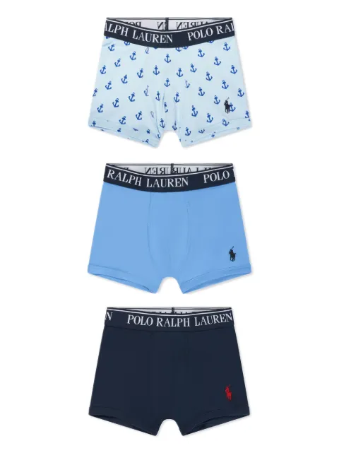 POLO RALPH LAUREN KIDS Polo Pony-embroidered jersey boxers (pack of two)