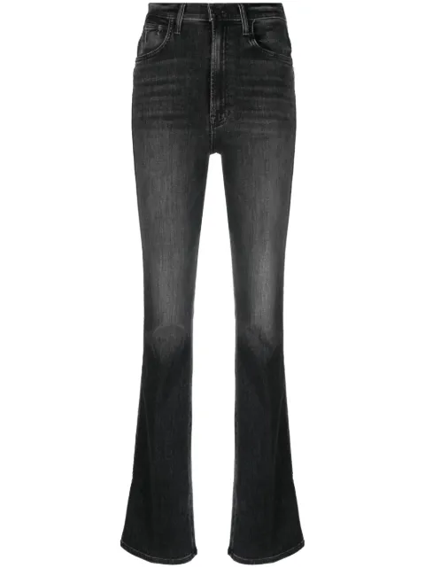 MOTHER jeans acampanados con etiqueta del logo