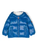 Save The Duck Kids logo-patch padded jacket - Blue