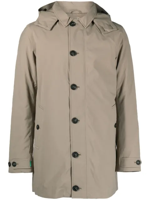 Save The Duck single-breasted hooded coat