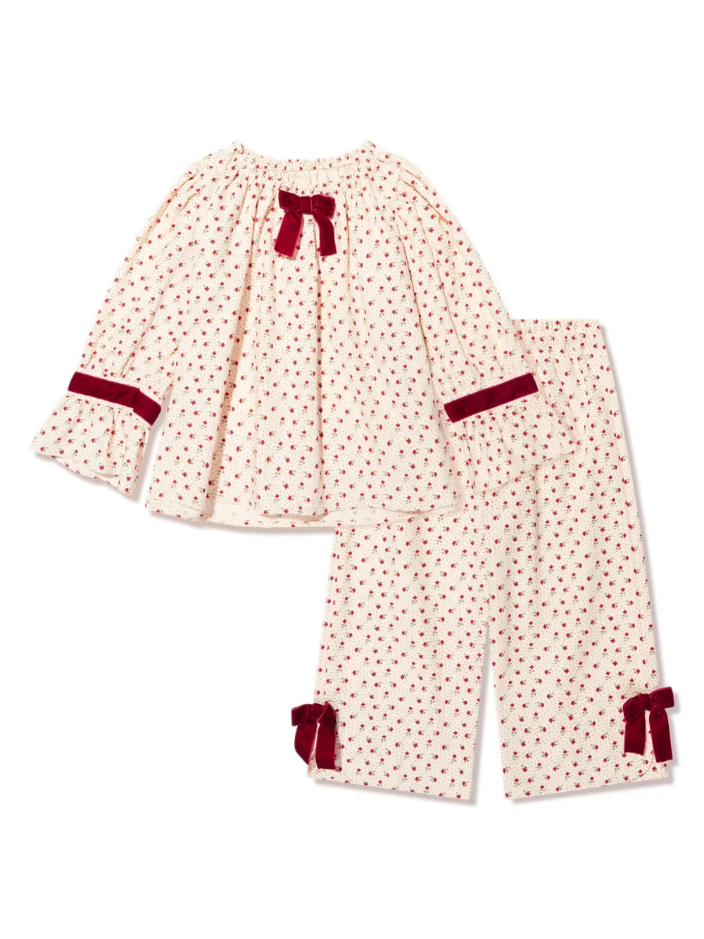 Amiki Pyjama met strik Beige