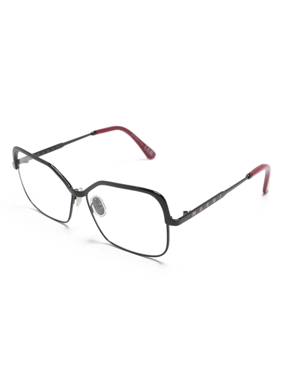 Marni Eyewear logo-debossed square-frame glasses | Image 2