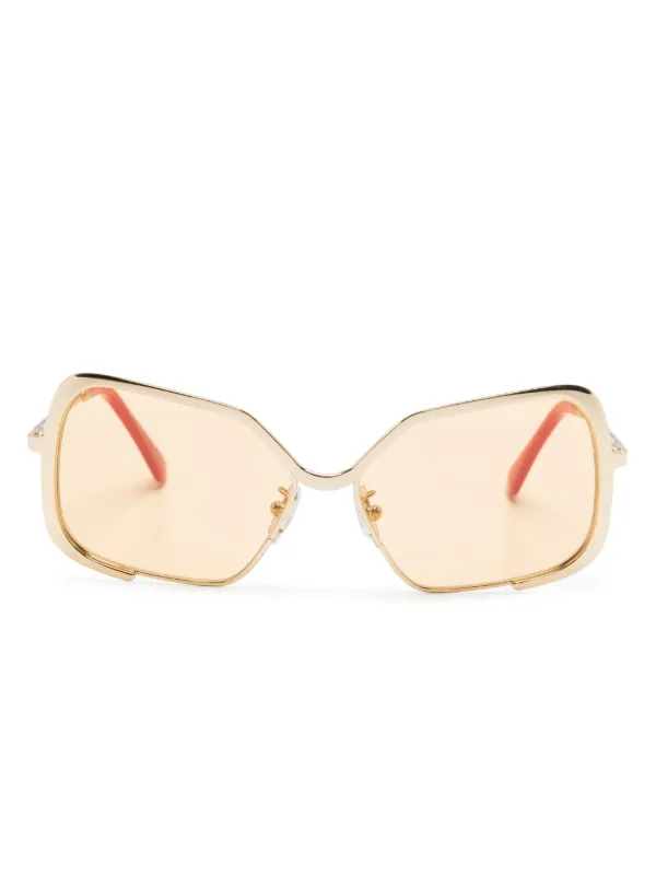 Marni Eyewear Square-Frame Sunglasses Marni Nimrela Square-Frame Sunglasses - Brown | Editorialist main image 3