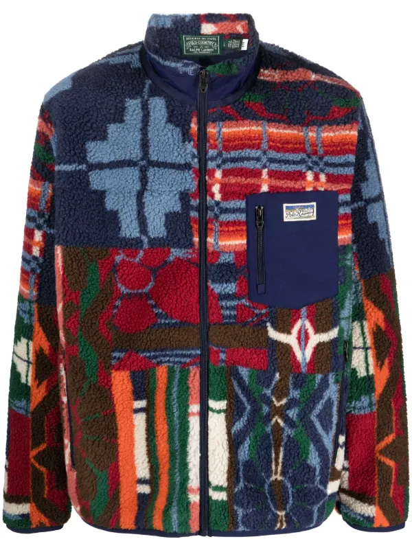 Patagonia printed fleece new arrivals