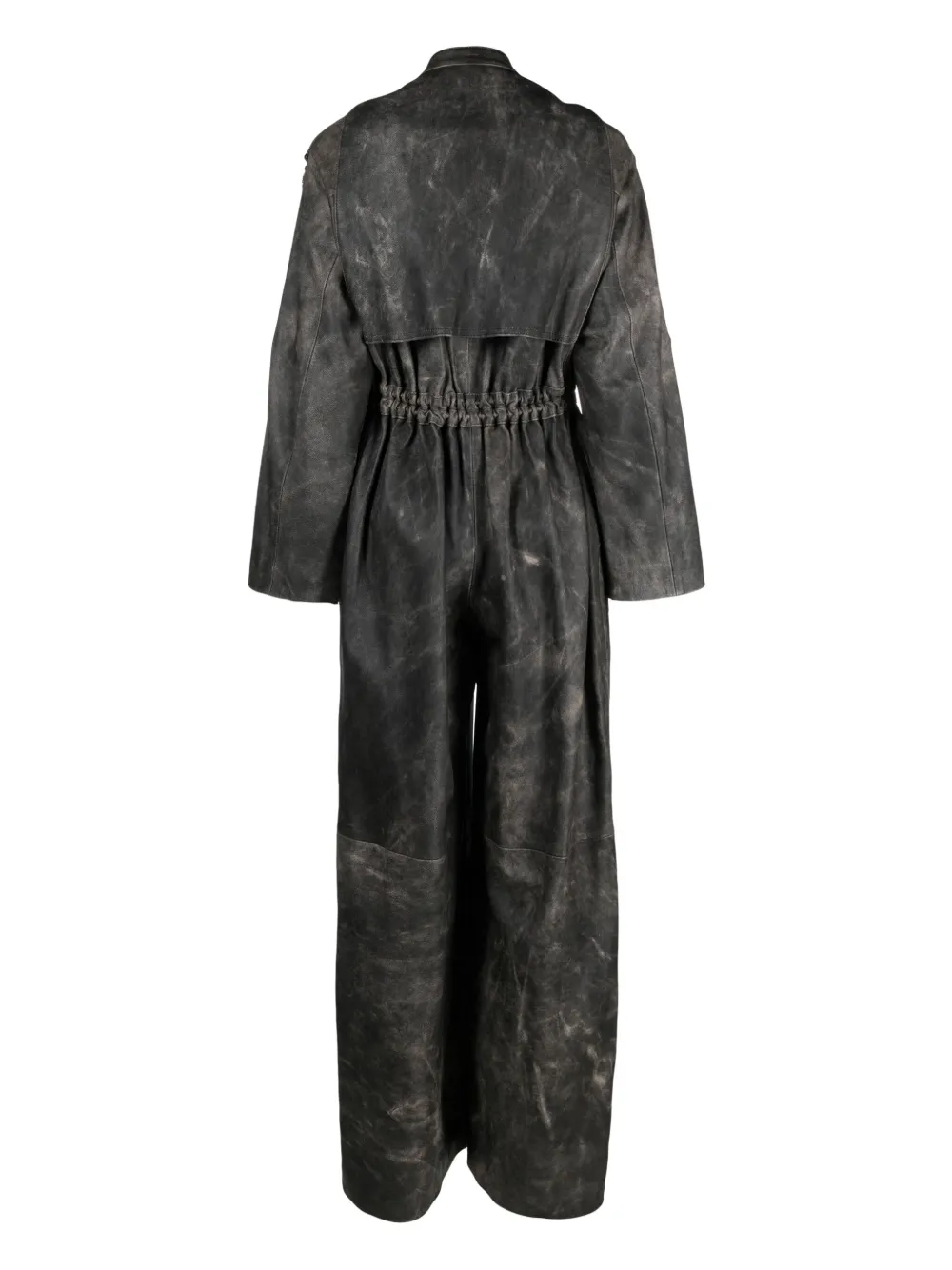 Manokhi Leren jumpsuit - Grijs