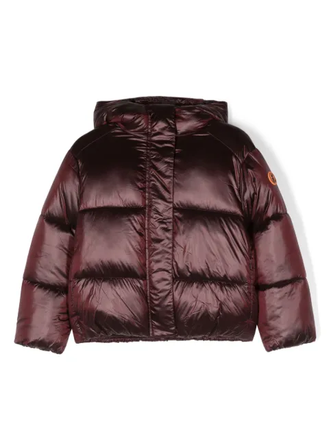 Save The Duck Kids logo-patch padded-design jacket 