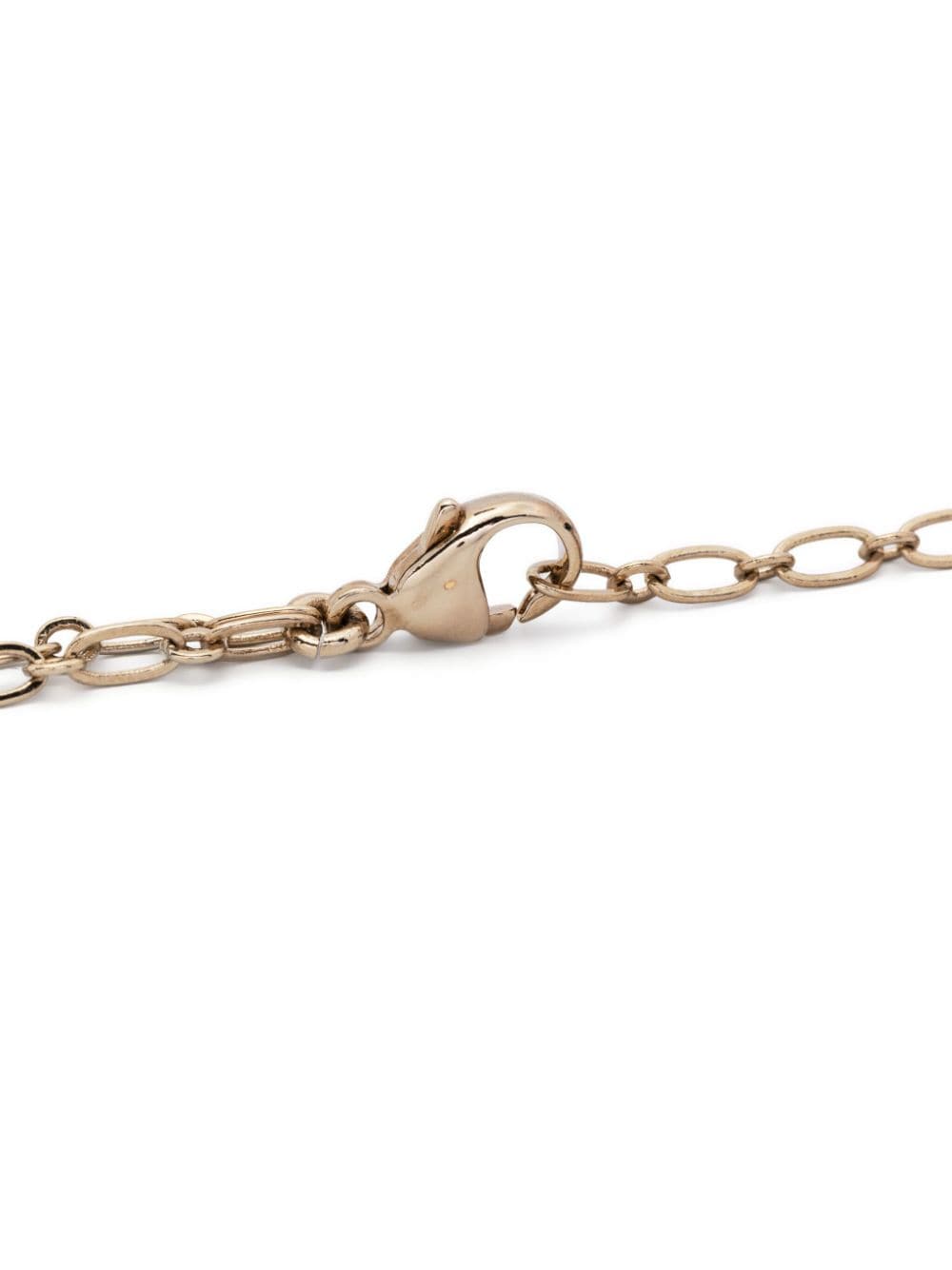 Shop Chloé Stone-pendant Brass Body Chain In Gold