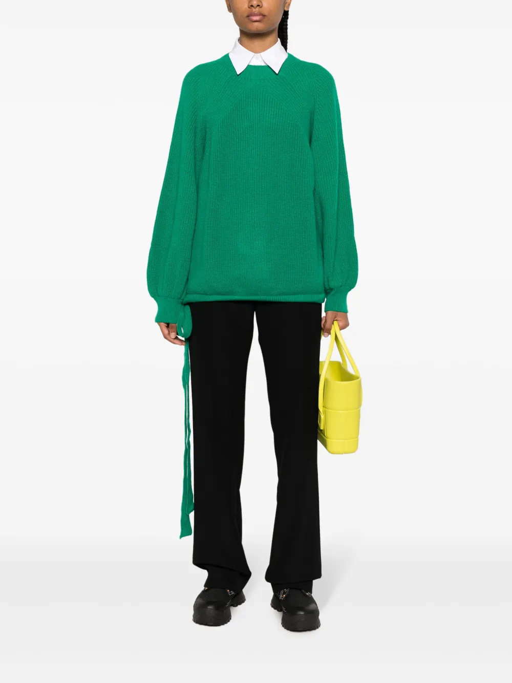 MSGM tailored straight-leg trousers - Zwart