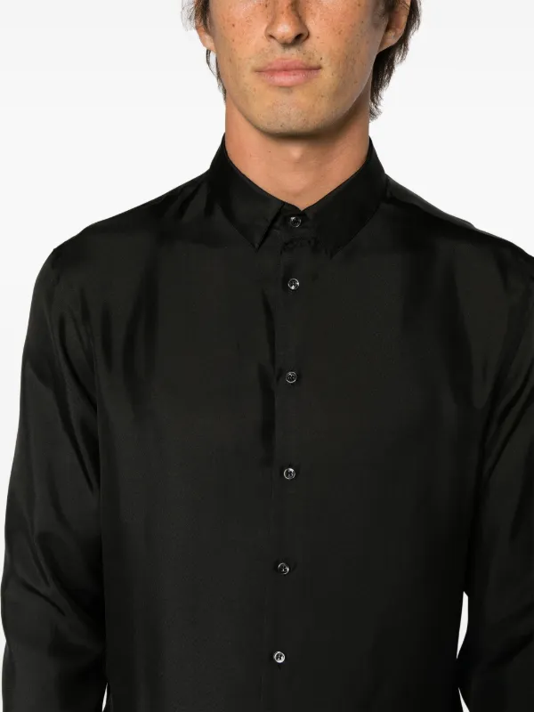 Giorgio Armani long sleeve Silk Shirt Farfetch