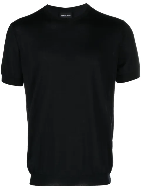 Giorgio Armani fine-knit crew-neck jumper