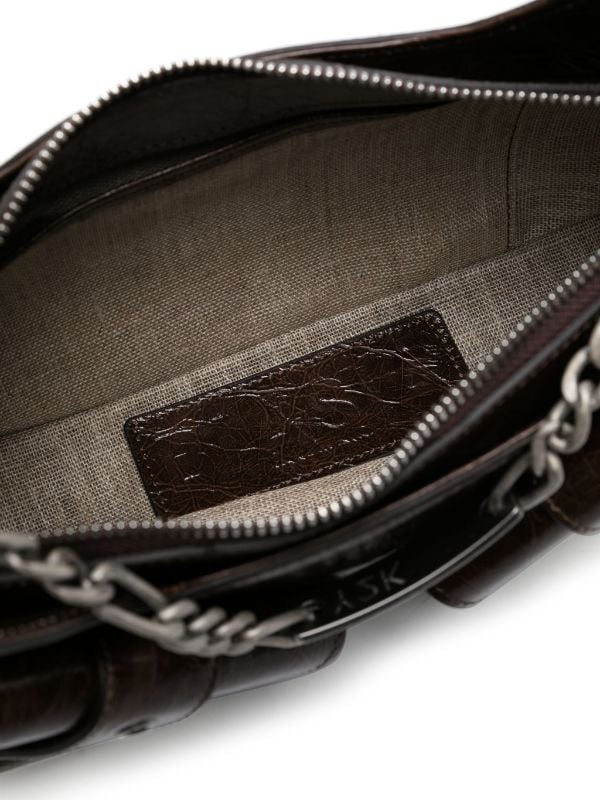 BIASIA Y2K crocodile-embossed Leather Shoulder Bag - Farfetch
