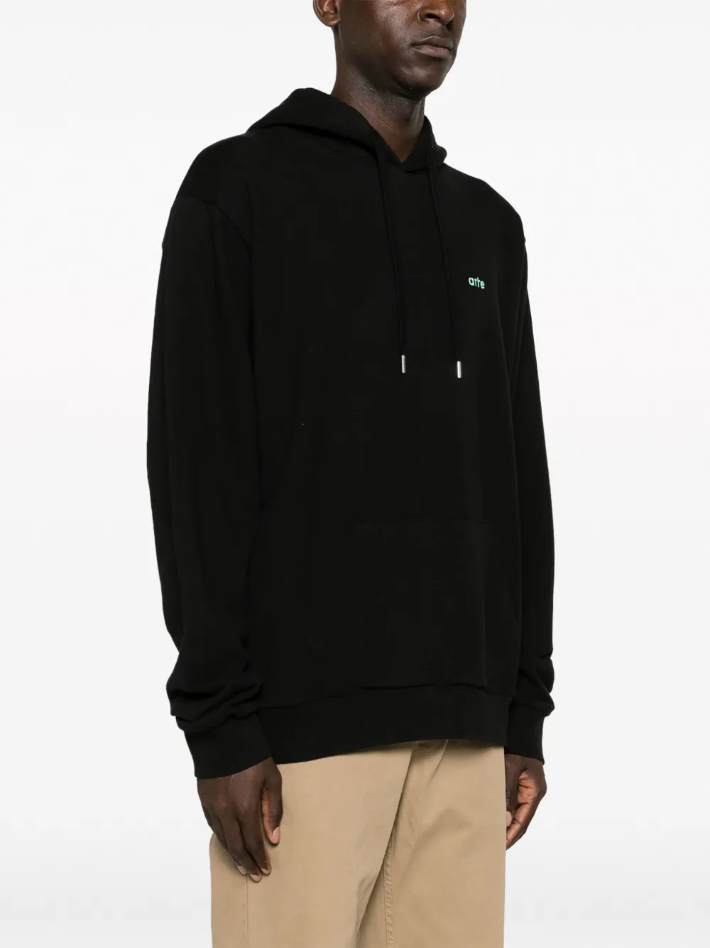 Shop Arte Harmon Back A Pixel Hoodie In Black