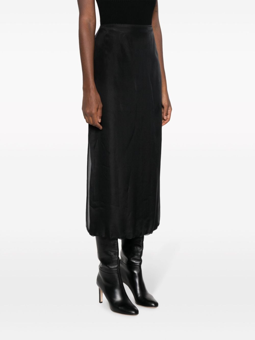 Shop Blanca Vita Galtonia Pencil Midi Skirt In Black