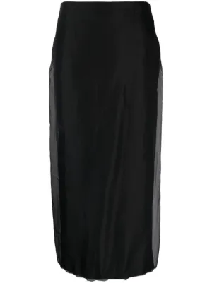 Acne Studios サテンスカート | ブラック | FARFETCH JP