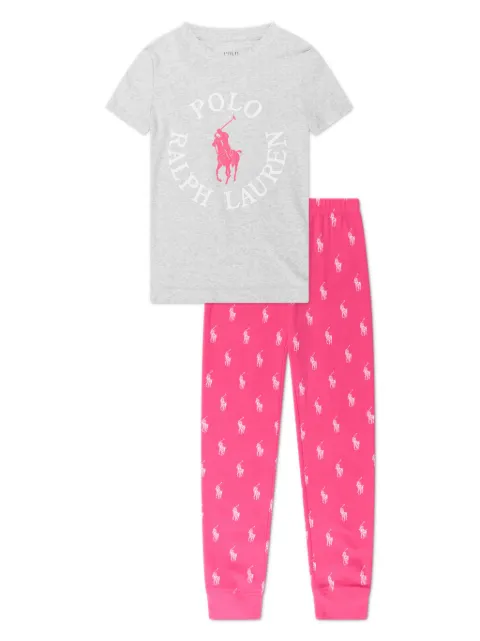 Ralph Lauren Kids logo-print cotton pajamas