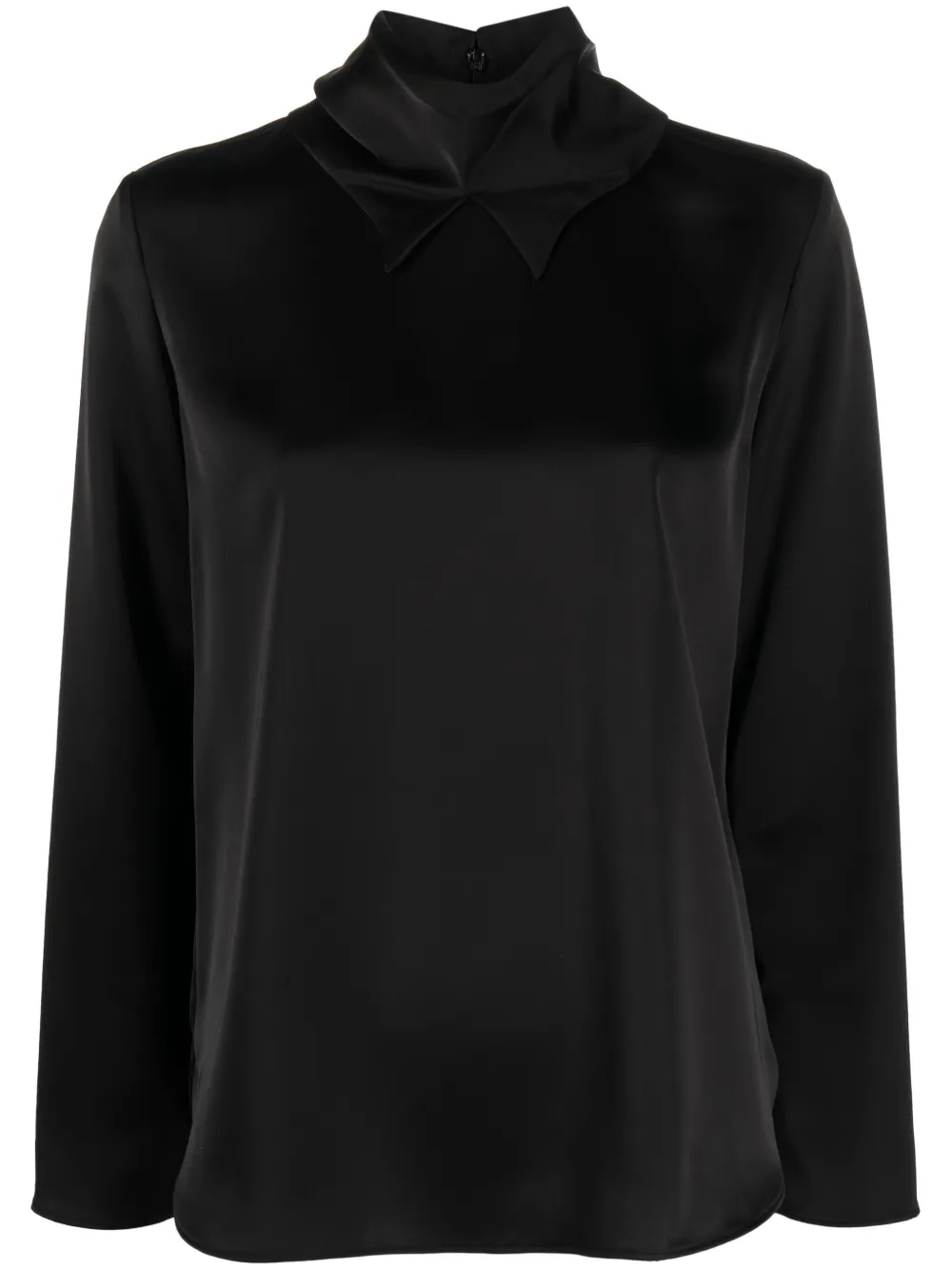 Emporio Armani Blouse met hoge hals Zwart
