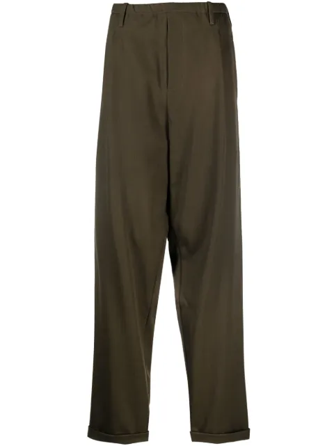 Magliano drop-crotch virgin-wool trousers