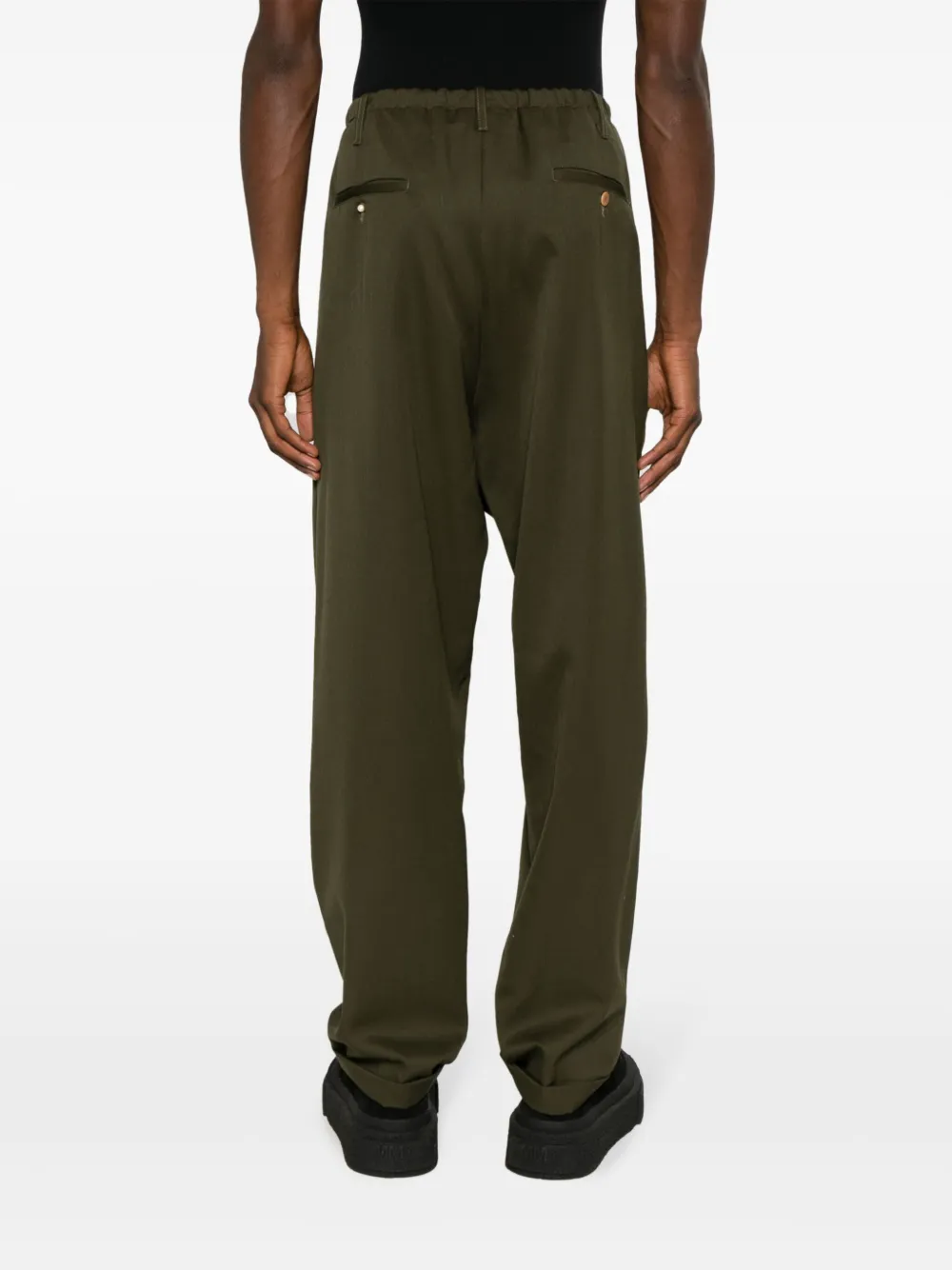 Magliano Broek van scheerwol Groen