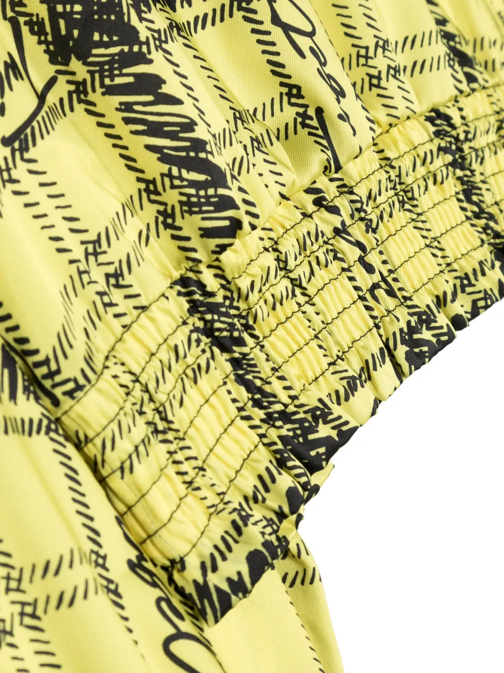 TWINSET Kids Geruit shirt Geel